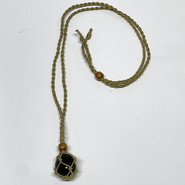 Adjustable Necklace - Light Brown 