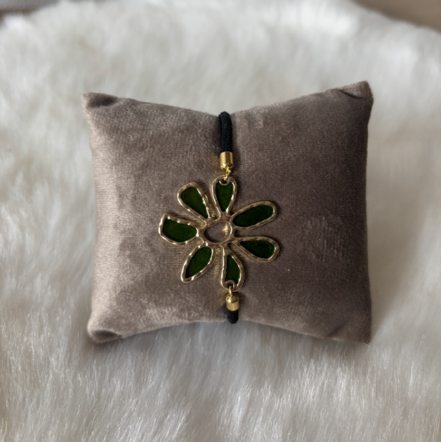 Bracelet Flora vert 