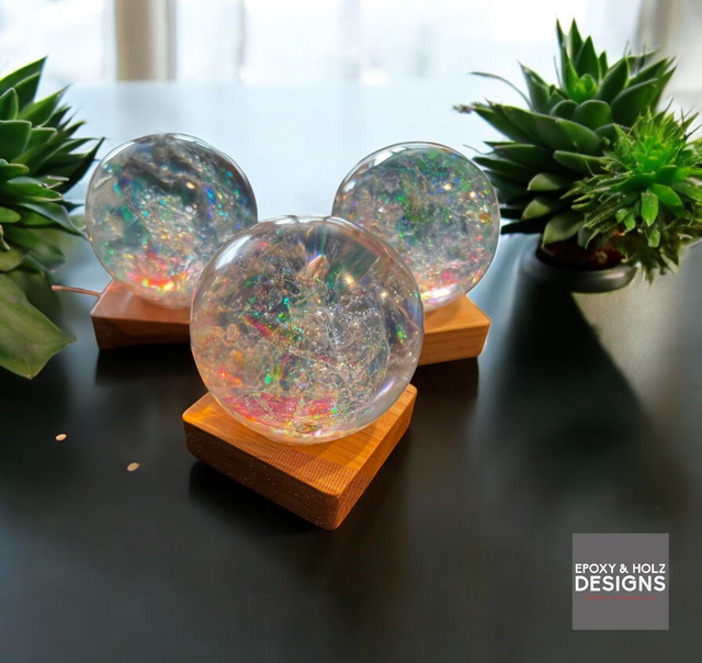Lampe, Kugel LED, holographisch