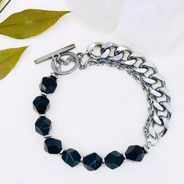 Bracelet œil de tigre acier inoxydable 