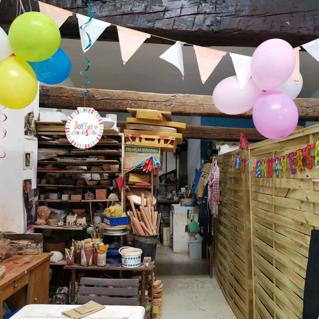 Anniversaire à l'atelier poterie 