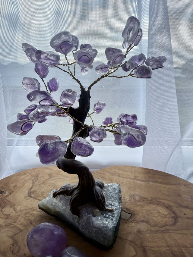 Amethyst Crystal Gemstone Tree