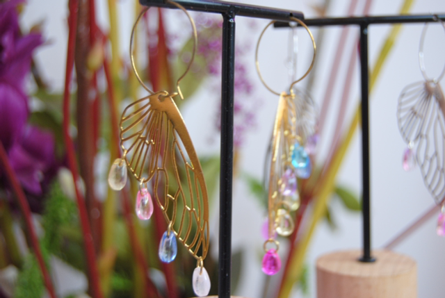 The Fairy Wings Earrings Acabado Plateado