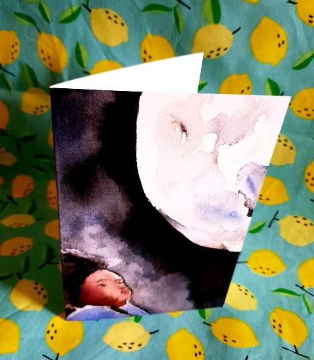 Carte Carole et la lune