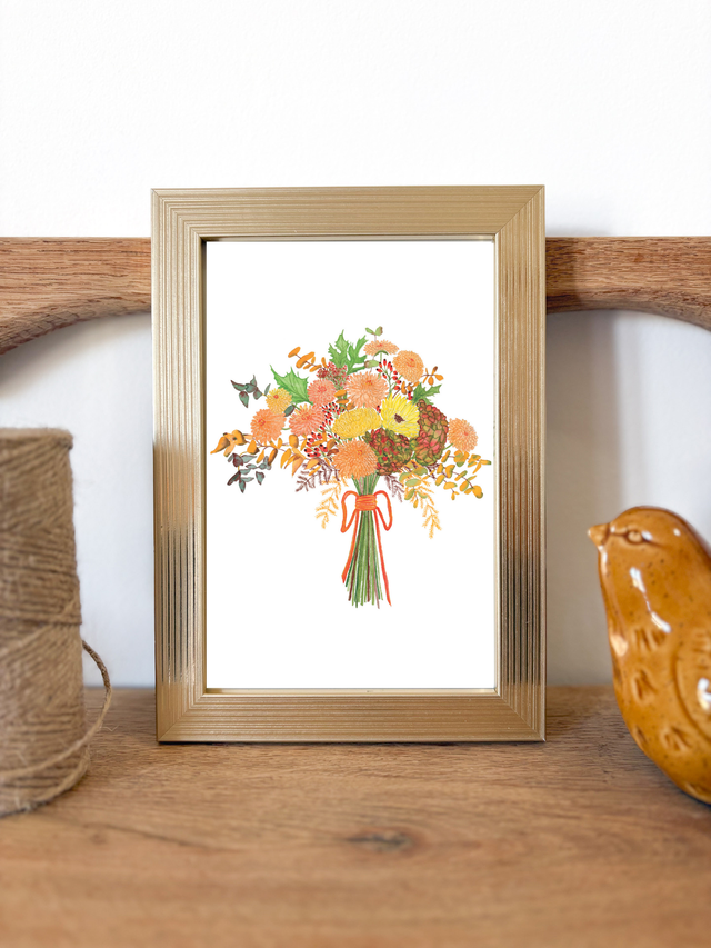 Illustration Bouquet Eté indien