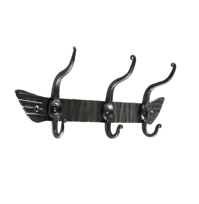 Naulakko seinälle 3-lla tuplakoukulla