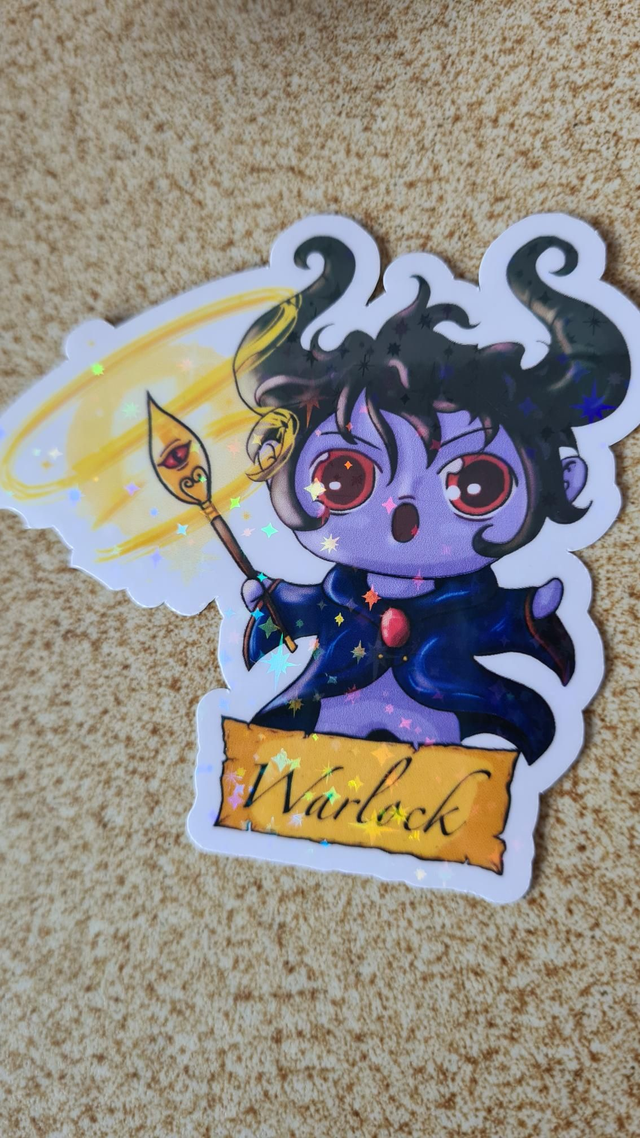 Sticker Warlock Glitzer
