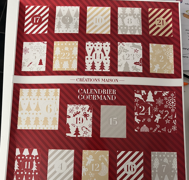 Calendrier de l avent couture 