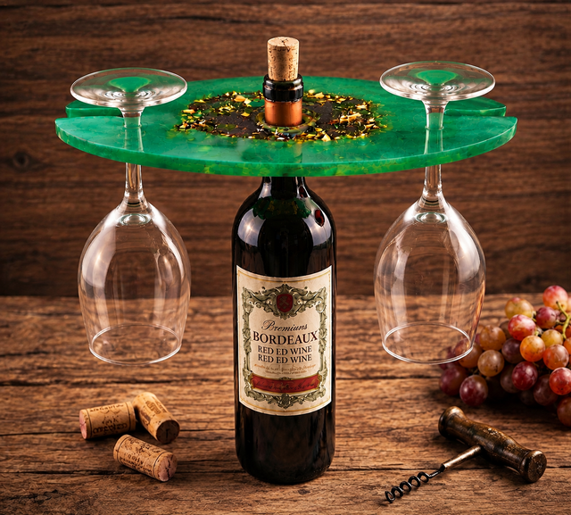 Porte-Verres / Plateau Apéritif de Bouteille