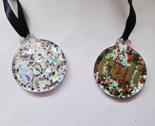 Personalised Christmas decoration