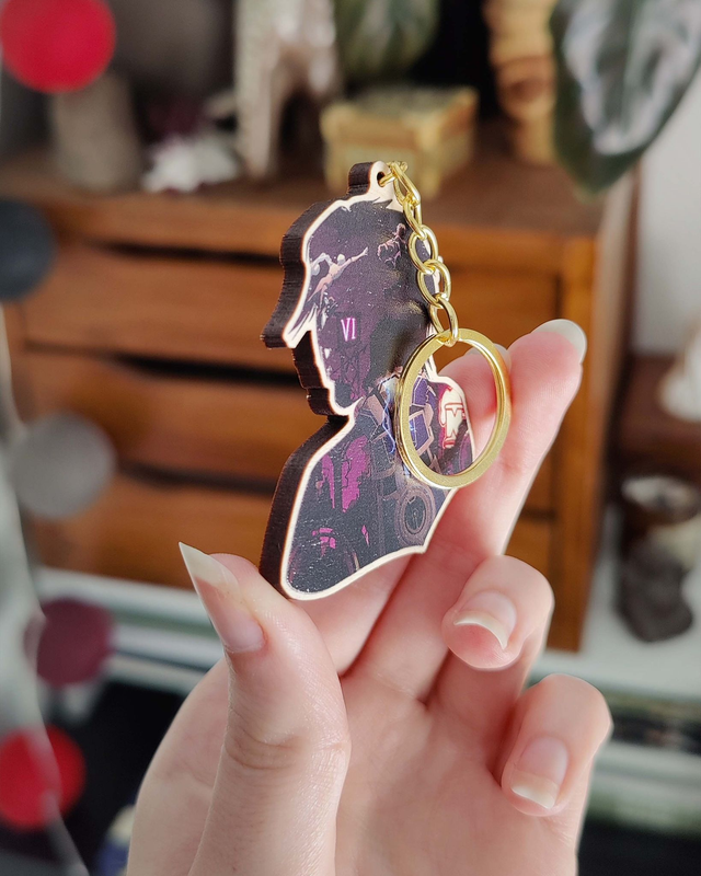 Porte-clé silhouette Vi