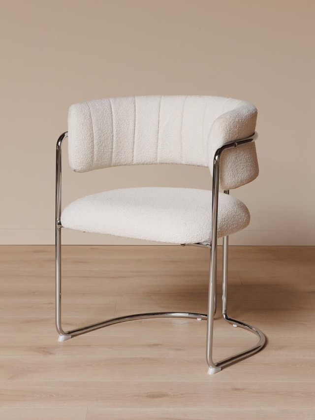 Chaise chrome blanche London