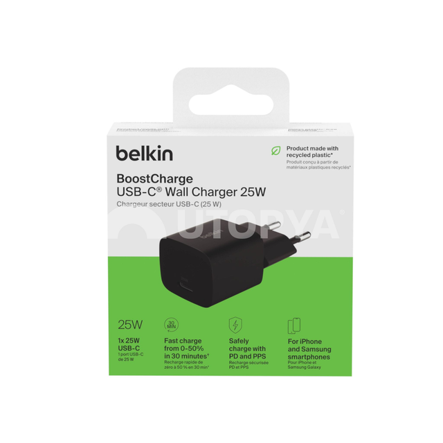 BELKIN Caricatore da Parete 25W (Nero)
