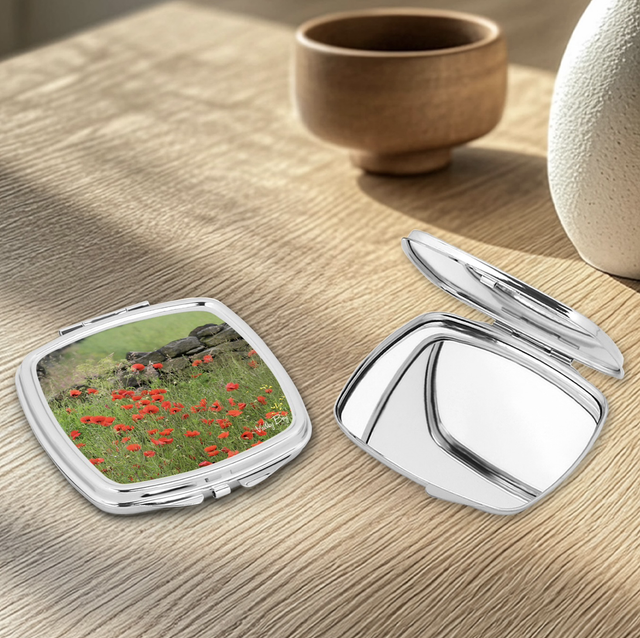 "Poppy Field" Compact Mirror   