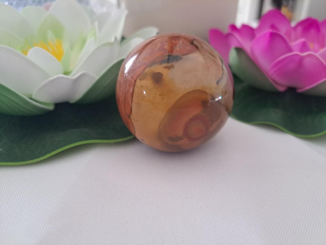 Sphère jaspe polychrome