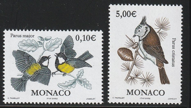 Monaco 2002 Birds MNH