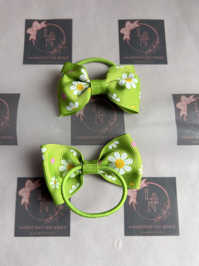 Lime Green Flower Bobbles