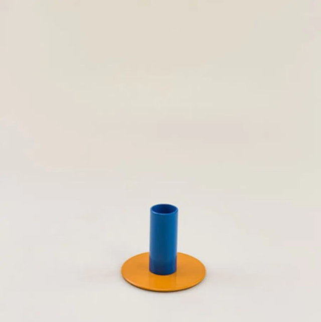 Kandelaar gabi L | marmelade/blauw 