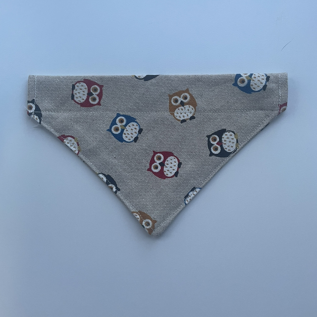 dog bandana owl design 