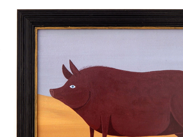 Framed Fine Art Print - Prize Tamworth Pig