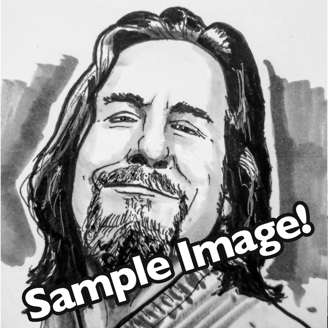 B&amp;W Physical Sketch (Head Only)