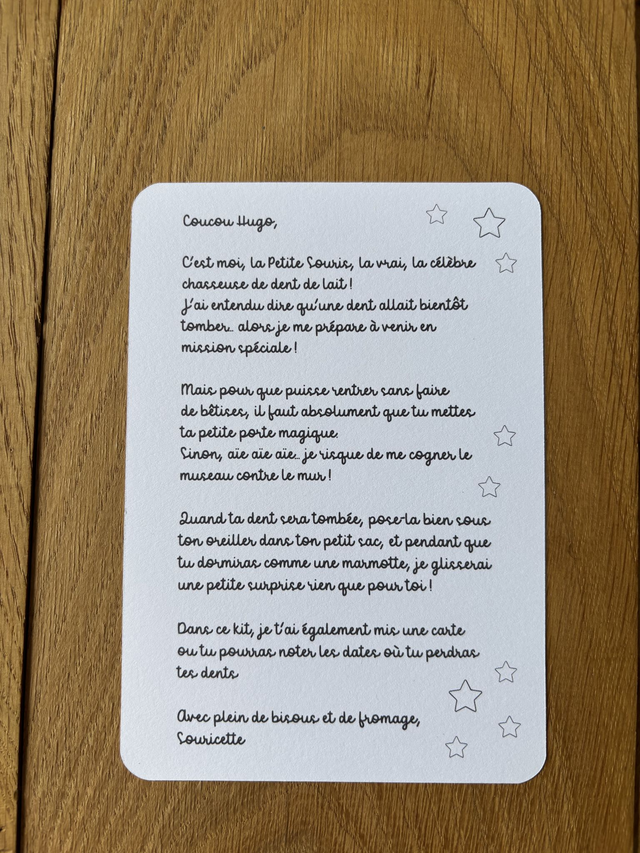 Kit "la petite souris"