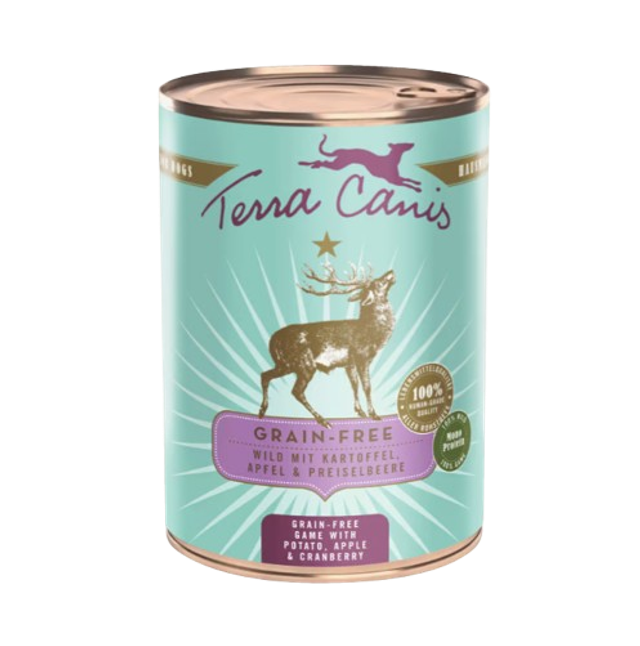 Terra Canis Gibier avec pomme de terre, pomme et airelle