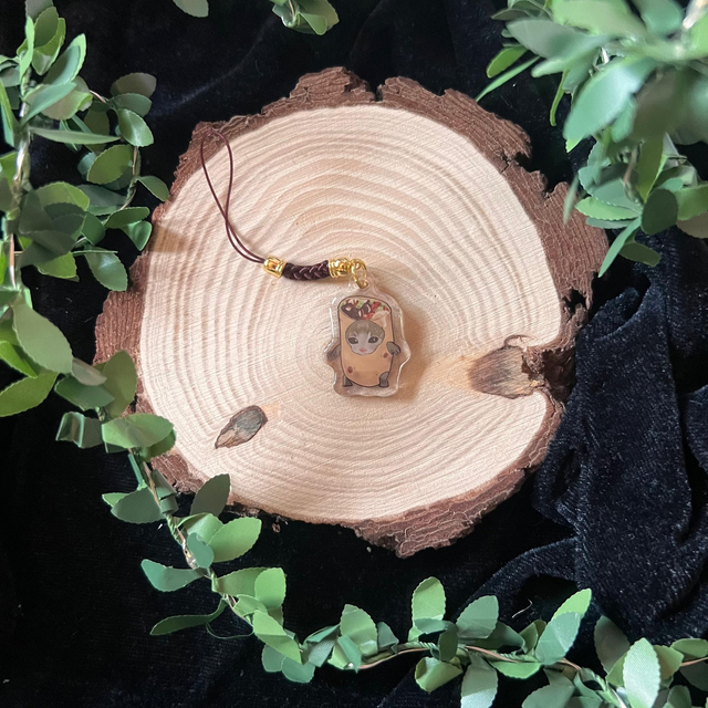 Phone Charm Gato comida // Burrito