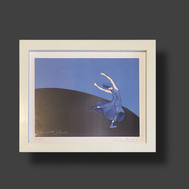 Ilustración Bailarina  azul 2