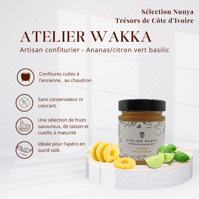 ATELIER WAKKA - Confiture ananas basilic