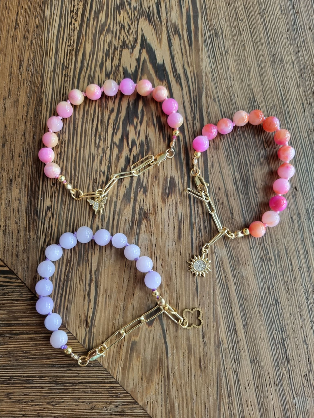 Ambänder Giada, handgeknotet