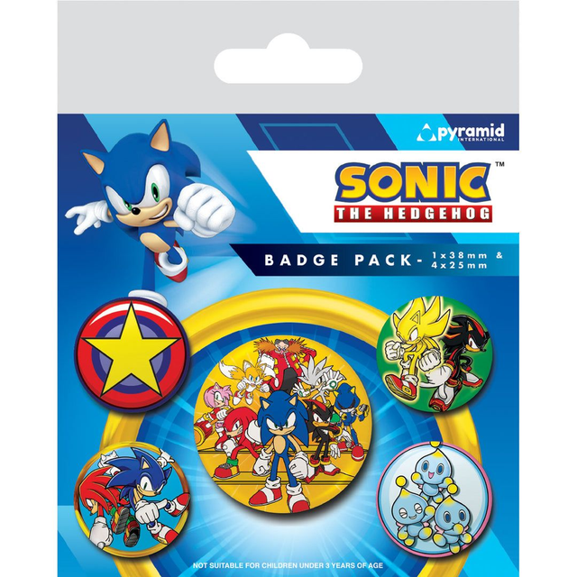 Sonic the Hedgehog: Speed Team Badge Pack 
