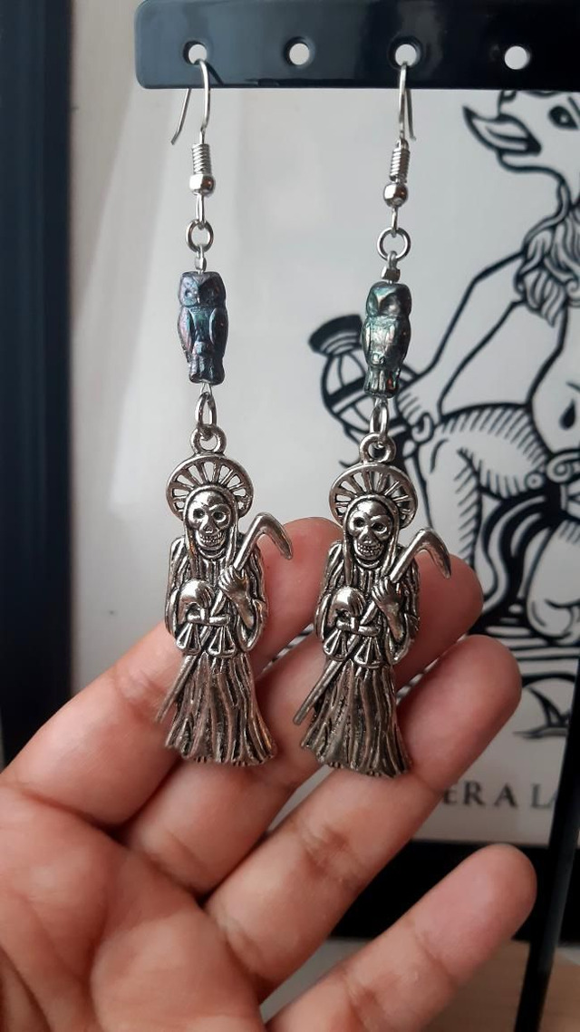 Boucles d&#039;oreilles Santa Muerte