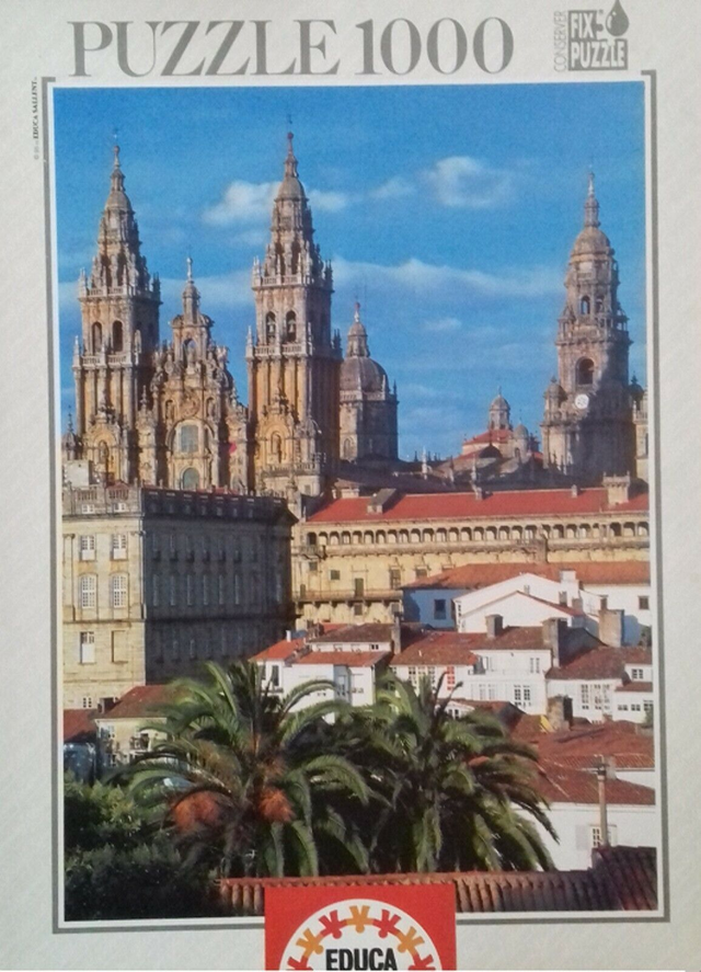 Puzzle fix 1000 pezzi CAMPOSTELA (Spagna) sviluppo 68x48 cm. - produttore EDUCA SALLENT (Sp)