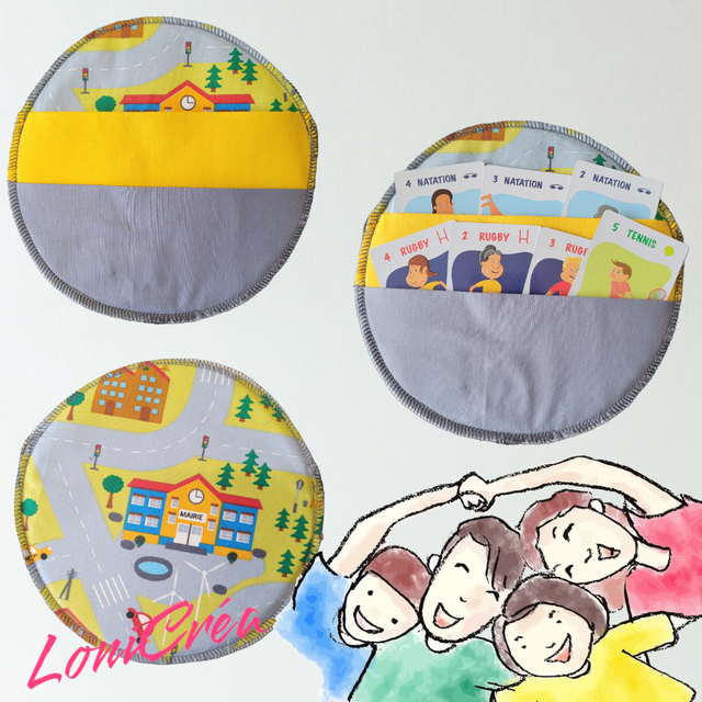 Porte Carte Rond "Circuit"