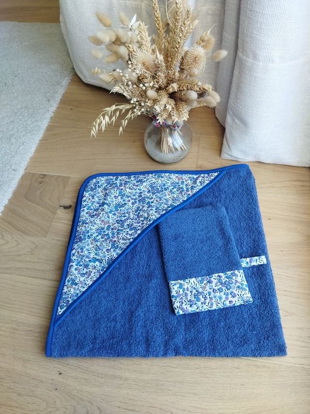 cape de bain et gant