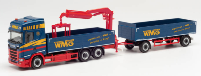 Scania CR20 mit Hänger Ladekran „Matthiessen“ Herpa 1:87