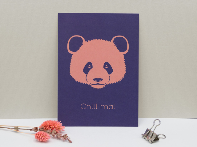 Karte Panda &quot;Chill mal&quot;