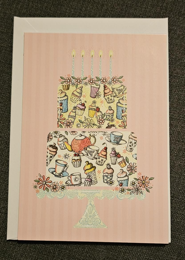 Two Tier Cake Card 