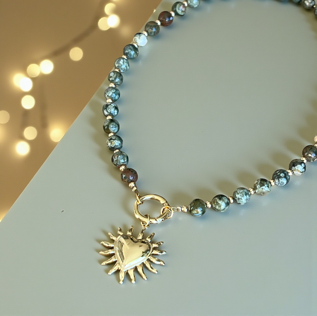 Collier Cœur Solaire