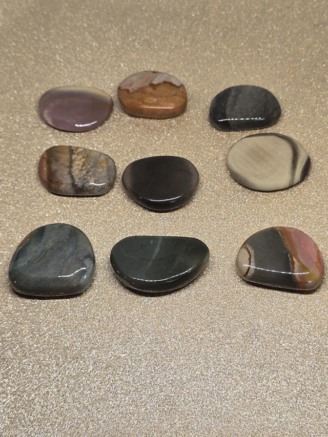 Jaspe polychrome (impérial) pierre plate 