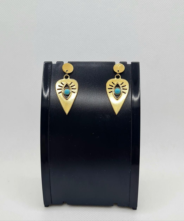 Clous d'oreilles "Carmen" en acier inoxydable or 