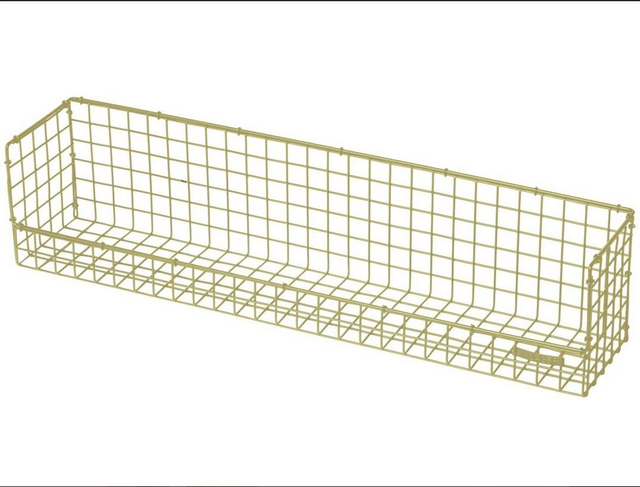 WIRE SHELF LARGE, ZACHT GEEL