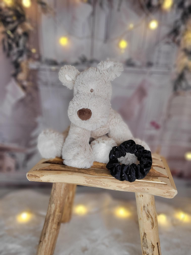 Chouchou noir et argenté ❄️