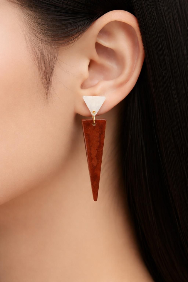 Boucles Triangles -Collection Minérale origine