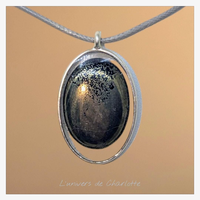 Pendentif &quot;Pyrite&quot; PN-017