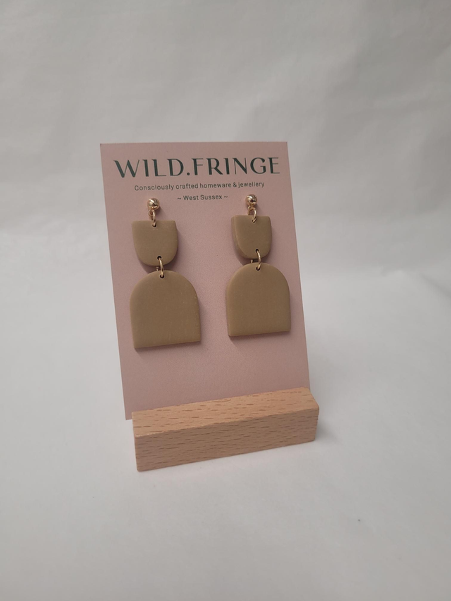 Annie - White Or Beige - Earrings - MP-017