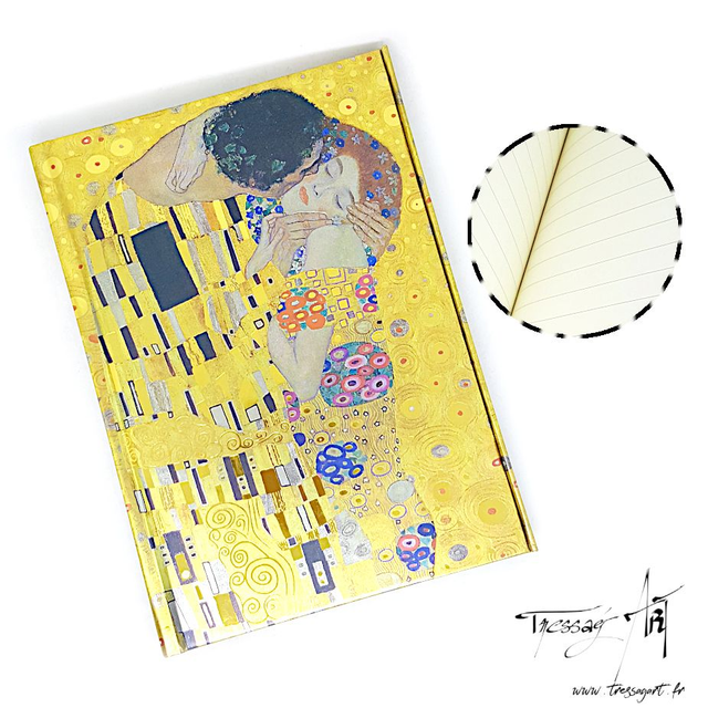 FLAMETREE - CARNET RIGIDE AIMANTE GUSTAV KLIMT BAISER - TB018