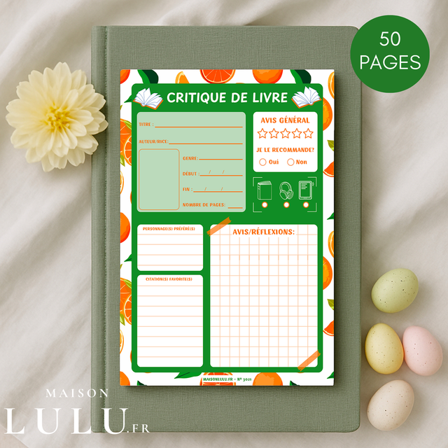 Bloc-Note Suivi, Avis, Résumé et Critique de Livres