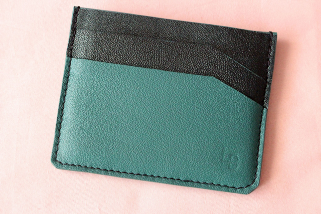 Porte Carte - Vert&amp;VertIrisé